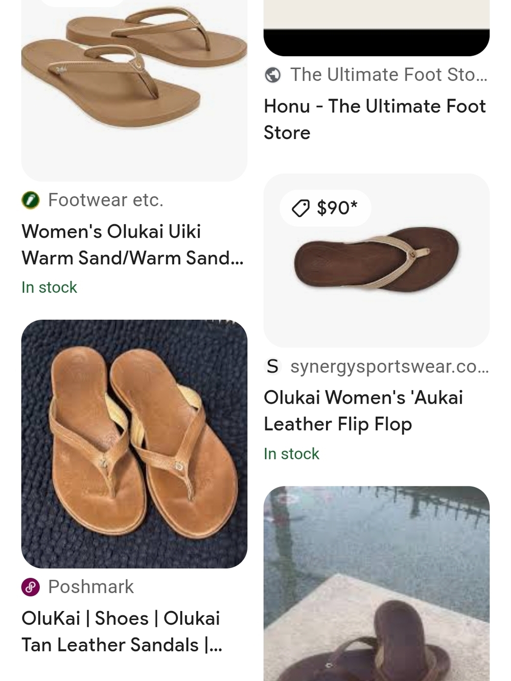 These sandals are the OluKai Women's Honu leather beach sandals, Casual Comfort - Picture 2 of 2